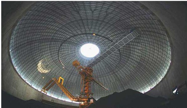 牡丹江发电厂干煤棚网架